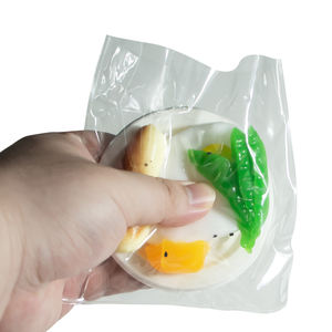 Gerçekçi sosis ve yumurta pirinç kasesi TPR Squishy oyuncak, kahvaltı gıda simülasyon stres giderici Fidget oyuncak koleksiyonu için - Product Image 1