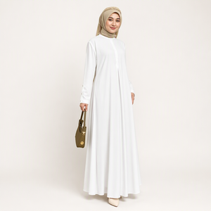 เดรสยาวแบบเรียบง่ายสำหรับผู้หญิง ไซส์ M XL XXL เหมาะสำหรับชาวมุสลิม สวมใส่ได้ทุกวัน รุ่น Sabrina - Product Image 4