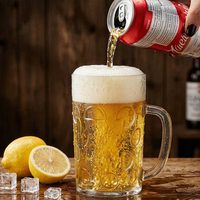 Mug à bière en plastique transparent au design moderne personnalisé, 40 oz, durable, écologique, réutilisable pour les fêtes, les mariages, le bar à domicile