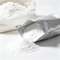 Diacétate de sodium de qualité alimentaire E262ii CAS 126-96-5, poudre blanche haute pureté, certifié casher et halal, emballage de 25 kg, conservateur pour
