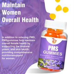 Gomitas de Suplemento para Mujeres OEM, Salud de la Piel, Ayuda a Reducir los Cambios de Humor, SPM, con Vitamina B6 y D3 - Product Image 4