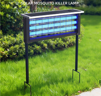 Nouvelle lampe solaire LED anti-moustiques, étanche, à choc électrique, anti-moustiques et anti-mouches, faible bruit, pour extérieur, jardin, patio, parc, 300m