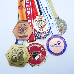 Targhe Souvenir placcate personalizzate appese combinano medaglie d'<span class=keywords><strong>oro</strong></span> belle di pattinaggio artistico Tennis Golf in metallo premi accademici medaglie - Product Image 2