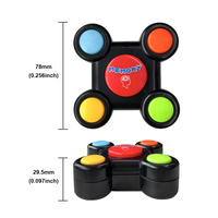 Jeu de mémoire électronique portable 4 boutons colorés avec lumières et sons pour enfants