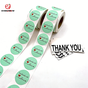 EBB Custom Holographic Shiny Waterproof Round <b>Stickers</b> Glossy <b>Sticker</b> <b>Roll</b> Bling Candle Gift Packaging Adhesive Seal Labels - Product Image 1