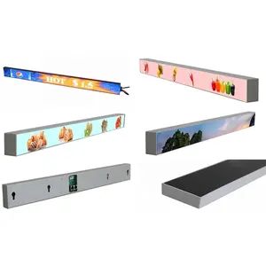 Customized Full Color Store Advertising Panel Supermarket Banner Shelf LED Display Screen