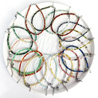 Prix d'usine vente de produits de pierres précieuses de guérison de mode Bracelet multi-matériaux de 3mm pour le Feng Shui