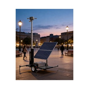 Nouvelle Conception Adaptée : Remorque de Surveillance CCTV Portable avec Panneaux Solaires 2x300W Ecosight ES2P-300, Mât de 6m, Autonomie de 2 Jours - Product Image 5