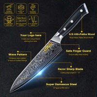 Ensemble de couteaux de cuisine japonais en acier Damas VG10 à 67 couches avec manche en bois Pakka noir, 10 % de réduction, prix EXW