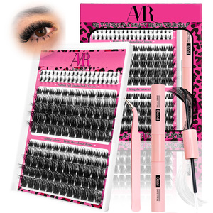 3D Fluffy Mềm Mỏng Ban Nhạc DIY Lash Cụm Kit 10-18Mm Phân Khúc Với Dưới Lông Mi Fluffy Cụm Lông Mi Mở Rộng - Product Image 6