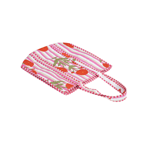 Sac fourre-tout en coton durable, style bohème, ouvert, réversible, écologique, fait main, pour le shopping, avec motif brodé matelassé automne - Product Image 5