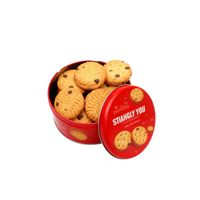 Boîtes rondes en métal PVC pour emballages de bonbons et de biscuits de qualité alimentaire, couvercle transparent, boîte à thé rectangulaire