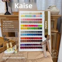 Lot de 120 couleurs de gel à ongles solides multicolores KAISE, sans TPO ni HEMA, vernis gel UV, ODM/OEM pour salon de manucure