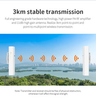 Kit de Internet Starlink para Exteriores COMFAST, Antena Wifi de Largo Alcance, CPE Inalámbrico, Puente Wifi Inalámbrico
