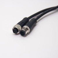 M12 5-poliges Formkabel 5-Pin Stecker auf Buchse Anschluss Anpassbare Länge