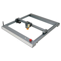Machine de gravure et de découpe laser de bureau 400x400mm 10W 20W 40W en plastique ABS, feutre, cuir, bambou, silicone, bois, MDF