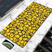 Grand tapis de souris XXL 90x40 cm noir et blanc pour ordinateur, gamer, bureau, bord cousu, tapis de bureau pour clavier, lavable, antidérapant