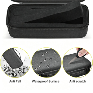 Étui de transport rigide en EVA pour microphone sans fil, avec mousse moulée, poche en maille, fermeture éclair, boîte de transport, logo personnalisé, compatible avec microphone de 8,25 à 10,5 pouces - Product Image 6