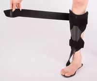 Attelle orthopédique (AFO) pour cheville et pied en Spandex et Nylon, respirante et flexible, avec fermeture auto-agrippante, pour le soutien du pied tombant la nuit