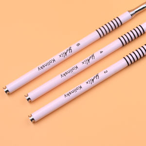 Набор высококачественных кистей для дизайна ногтей из колинского ворса, размеры 2, 4, 6, профессиональные кисти для рисования и линейной работы, металлическая ручка - Product Image 6