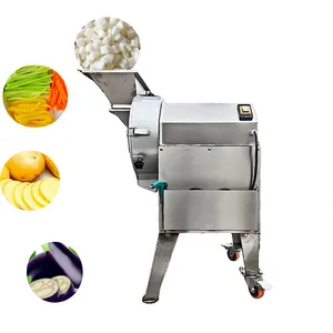 Cortadora de patatas fritas de acero inoxidable, cortadora de espinacas y hojas de pepino, Máquina trituradora