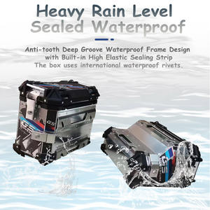 Ensemble de sacoches de moto en aluminium 45L 38L-pour B-M-W R1250GS Adventure R1200GS Valises latérales robustes Top Box Bagages étanches - Product Image 6