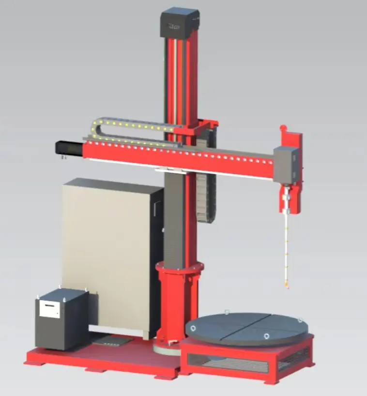Compact type Vertical TIG Overlay Clad Welding Station Arc Surfacing Weld Machine