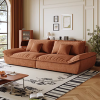 Exportiert in Mehr als 50 Länder: Mikrofaser-Oberfläche Schwammkissen Holzrahmen Doppel-Freizeit-Ecksofa BTFS001 für Wohnzimmer