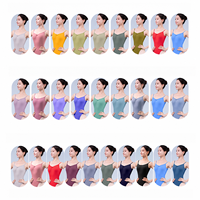 Justaucorps de danse pour femme Baiwu, modèle camisole sans manches, coupe haute, dos ouvert, en nylon très extensible, OEM, pour fille, 122141018