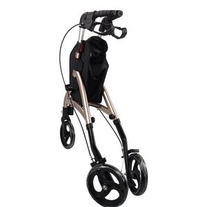 तीन पहियों रोलेटर वॉकर नई शैली 3-व्हील रोलिंग वॉकर हल्के फोल्डिंग रोलर शॉपिंग कार्ट - Product Image 6