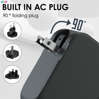 Banque d'alimentation magnétique 22,5 W 10000 mAh avec prise murale CA intégrée + câbles CE ROHS FCC Charge sans fil 15 W Chargeur portable PB74