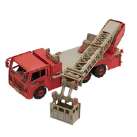 CUPUZ Rompecabezas de Papel 3D de Camión de Bomberos Clásico Europeo, Kit de Construcción de Modelo de Camión de Bomberos Vintage para Niños y Adultos, Regalo Educativo
