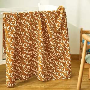 Environmental Breathable <b>Newborn</b> Baby Cotton Gauze Printed Muslin <b>Swaddle</b> Blanket Baby Bath Towel - Product Image 1