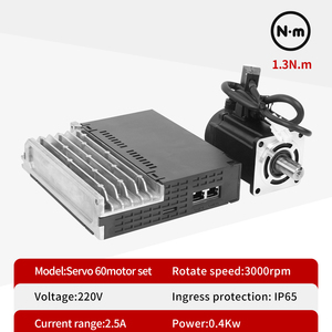 Kaihong 1.27n. M 3000rpm 400W AC <span class=keywords><strong>servo</strong></span> động cơ công nghiệp với trình điều khiển Bộ điều khiển CNC Kit để bán - Product Image 3