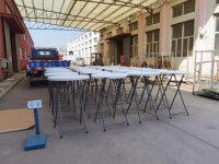 Table de bar ronde pliante en plastique Tables de cocktail pour location de fêtes ou d'événements
