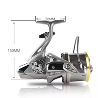 Moulinet de Lancer NGK Longue Portée 8000/9000/10000/12000/14000 pour Pêche en Surf, Eau Salée, Eau Douce, Grande Pêche en Rivière et Lac