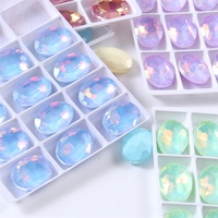 Strass ovales en verre couleur mocha, forme œuf de pigeon, pour accessoires de vêtements DIY, fleurs pour chaussures, décorations de sacs, pour anniversaire, vente en gros