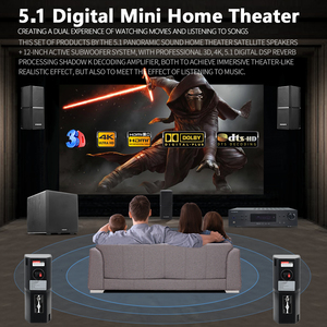 Mini 5.1 Không Dây Rạp Hát Tại Nhà Hệ Thống Âm Thanh Dts 3D/4K Kỹ Thuật Số Giải Mã Khuếch Đại Bt HD Home Theatre Hệ Thống Bộ - Product Image 3