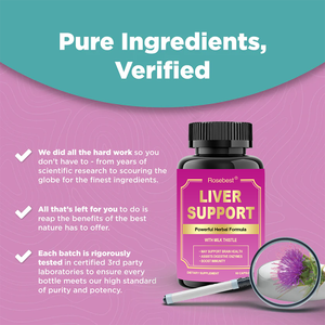Rosebest Integratore Alimentare in Capsule per la Salute del Fegato, Formula Erboristica Personalizzata Extra Forte con Cardo Mariano - Product Image 4