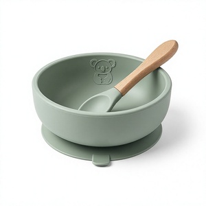 Ciotola in Silicone Personalizzata per <span class=keywords><strong>Bambini</strong></span> con Ventosa Antiscivolo, Resistente alle Cadute, Adatta al Microonde, Piatto per Alimenti Supplementari per <span class=keywords><strong>Bambini</strong></span> - Product Image 1