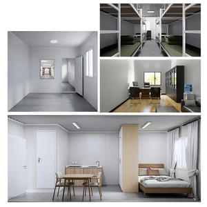 Casa contenedor desmontable de fácil instalación, marco de acero, casa contenedor desmontable de 20 pies, casa pequeña lista para usar, Oficina portátil - Product Image 3