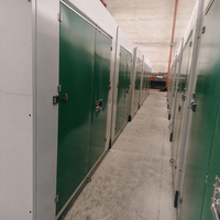 Unité de stockage en acier démontable avec porte battante pour jardin, ferme, atelier et stockage d'équipements