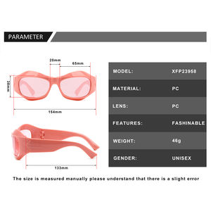 Óculos de sol esportivos 100% UV punk para mulheres, óculos de sol coloridos Y2K com espelho, moda steampunk, moda colorida, 2024 tons - Product Image 5