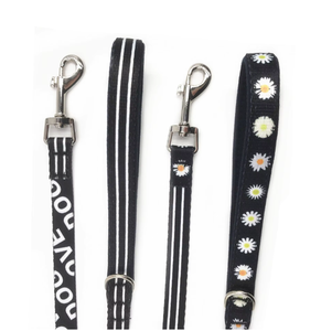 Correa para mascotas de poliéster negro Fabricante de correas para perros Impresión personalizada de lujo Correa para perros trenzada Ingenio de alta calidad - Product Image 6