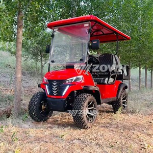 Carrito de Golf Eléctrico de 4 Plazas Homologado para Circular por la Calle, Buggy de Golf de Lujo con Parabrisas y Luces LED para Hoteles y Aeropuertos - Product Image 5