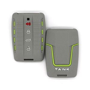 Phù hợp cho Great tường gwm wey Tank 300 500 tank300 tank500 phụ kiện Silicone <span class=keywords><strong>Key</strong></span> trường hợp bảo vệ 4 nút vỏ chìa khóa từ xa - Product Image 6