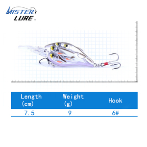MISTER-Appât en plastique <span class=keywords><strong>de</strong></span> 9g, appât <span class=keywords><strong>de</strong></span> pêche vif, matériel <span class=keywords><strong>de</strong></span> pêche, appât à manivelle - Product Image 4