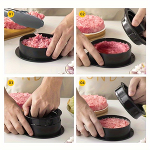 <b>BBQ</b> Grilling Manual Patty Press Mold US warehouse Non-Stick Manual Burger Smasher & Patty Maker Mold - Product Image 5