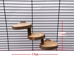 Plataforma de Salto para Hámster, Plataforma de Madera para Masticar, <span class=keywords><strong>Escalera</strong></span> de Madera para Escalada de Ardillas, Plataforma de Madera para Jaula de Pájaros, Juguete de Madera para Masticar para Mascotas - Product Image 5
