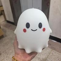 Jouet anti-stress géant en forme de fantôme, 13,5 cm, grand jouet à presser en forme de fantôme mignon à récupération lente, avec boîte cadeau pour décoration d'Halloween